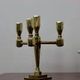 Vintage Candelabra with Four Arms in Swedish Brass from Gusum
