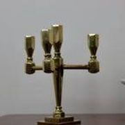 Vintage Candelabra with Four Arms in Swedish Brass from Gusum