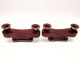 Set of 2 Art Deco candlesticks from the 1930s