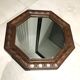Pretty octagonal mirror Art Deco rosewood frame