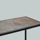 Wrought iron and marble coffee table