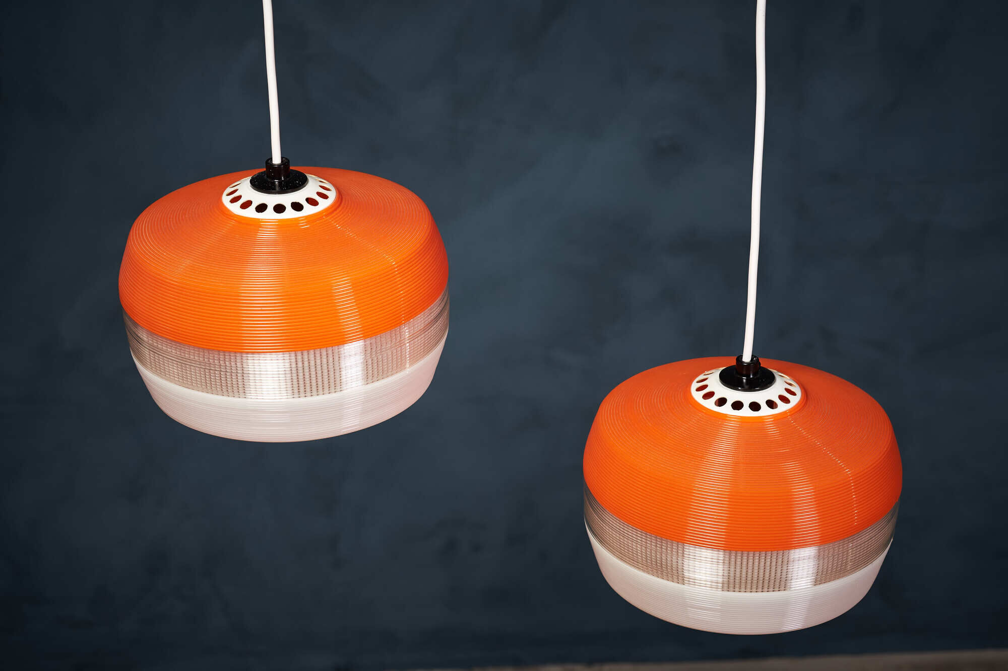 Vintage dutch pendant lamps, 1960s, set of 2