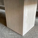 Square travertine coffee table, 1960s