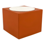 Orange and white stool Il Kubile by MIM Roma, 1970