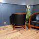 Dark blue club armchair (2x)