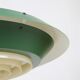 Rare big Lyfa Space Age pendant lamp / Mid-century Danish modern design / 1960s / 1970s / green