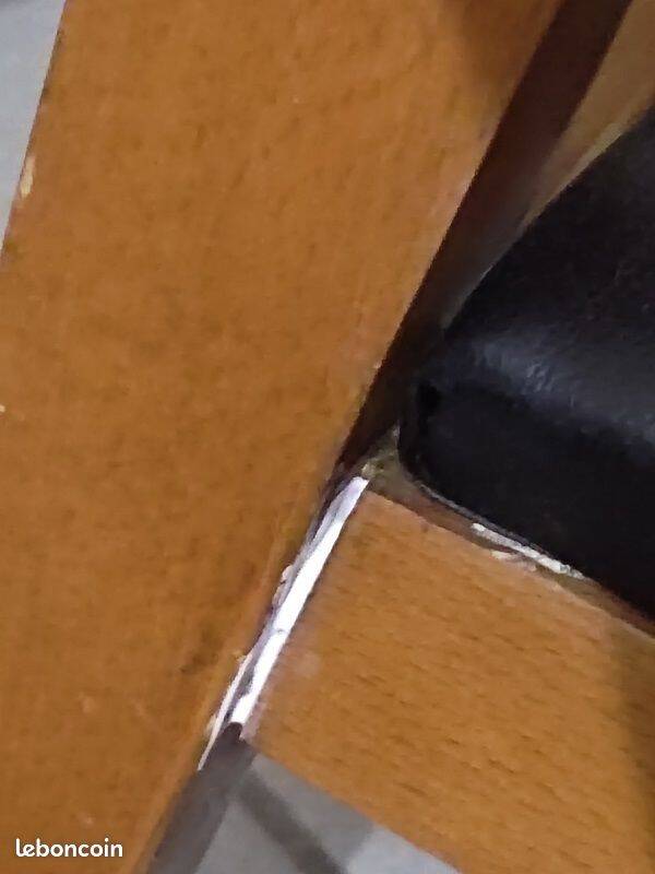 Designer chairs wood and imitation leather