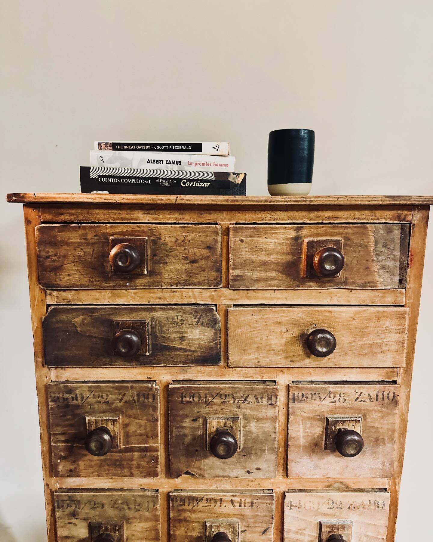 Apothecary cabinet with 20 drawers