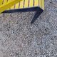 Garden furniture of the 50s coffee table + 2 armchairs compass legs