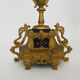 Paire de candélabres à 4 branches bronze et marbre style Napoléon III, XIXè