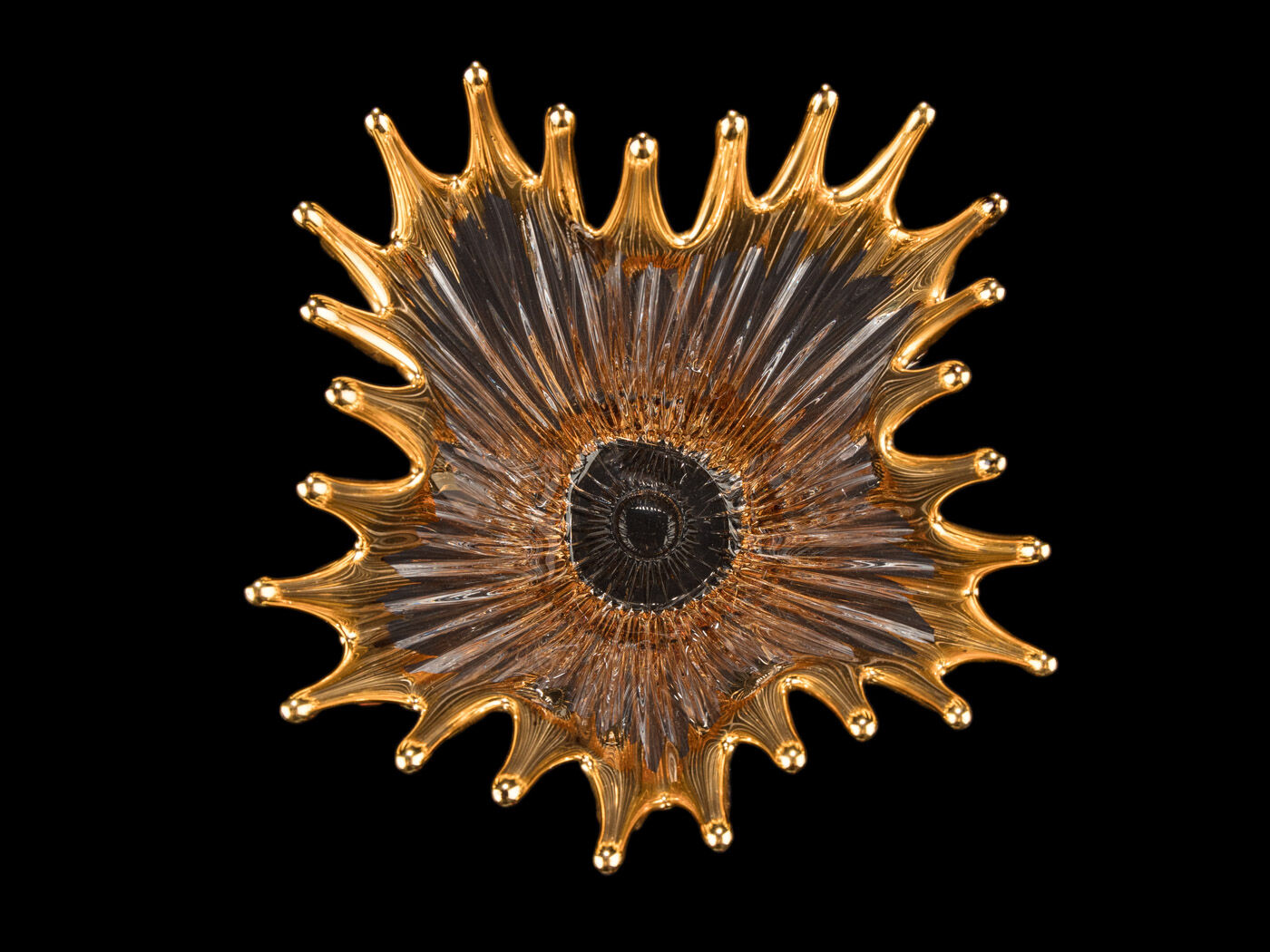 Crystal glass bowl
