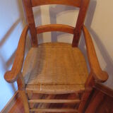 High chair ancienne poupee xixè merisier
