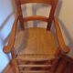 High chair ancienne poupee xixè merisier