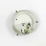 Paire d'appliques murales en verre bullé du milieu du siècle par Helena Tynell pour Limburg, Allemagne, années 1960