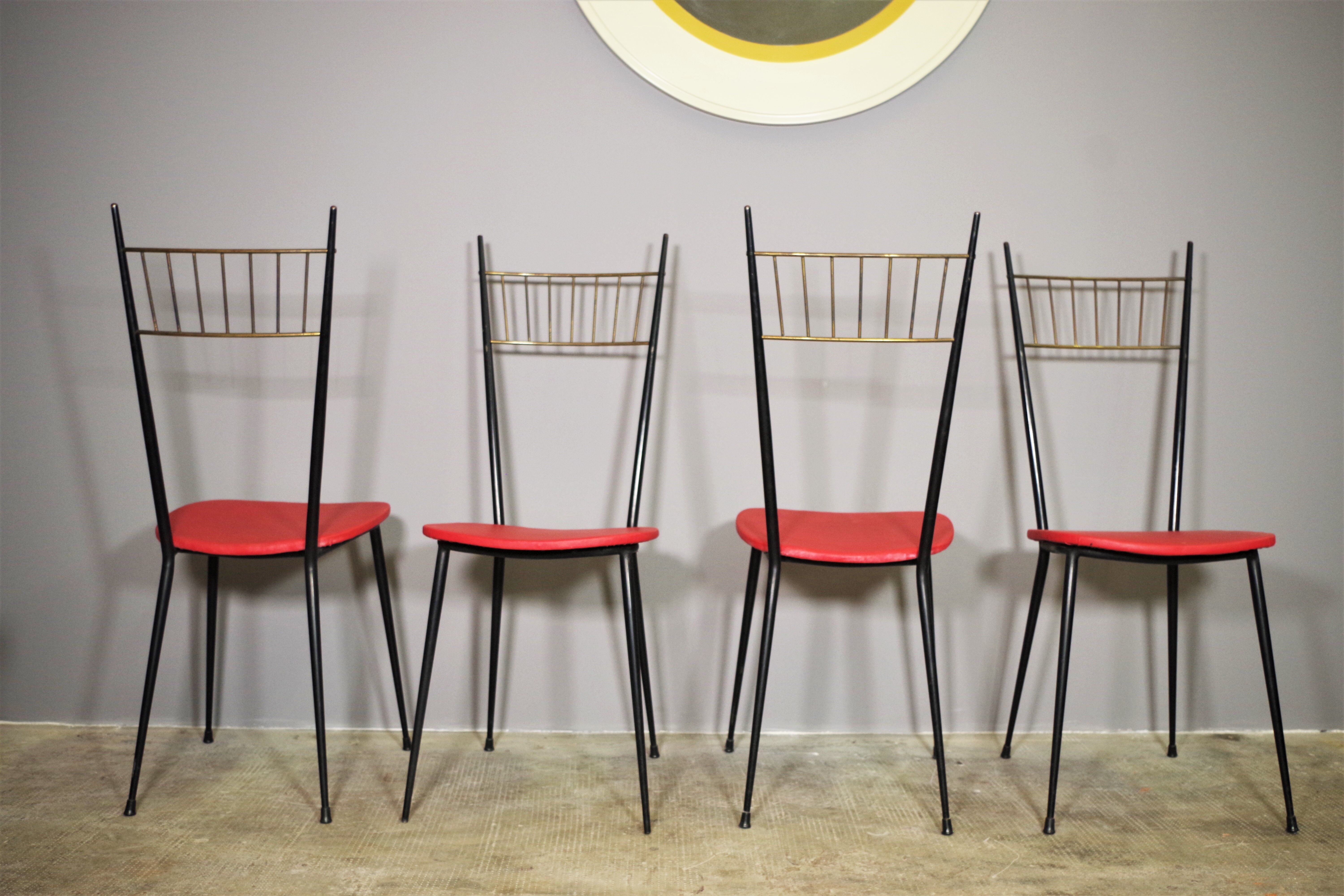 Set of 6 chairs, 1950s