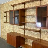Teak wall shelf by Kai Kristiansen Danish design year 60