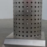 Postmodern stainless steel dining table, c.1980