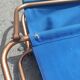 Paire de fauteuils chaises lafuma chantazur toile bleu