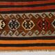 Burgundy & Red Persian Kilim Runner Rug, 75x387Cm