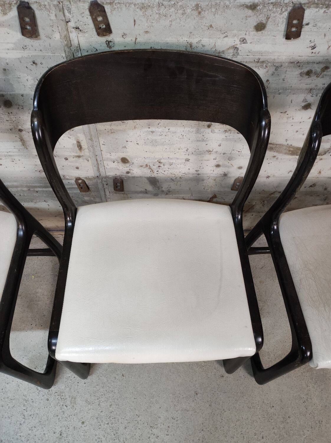 Lot de 6 chaises Baumann traineau
