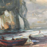 Oil on canvas Etretat