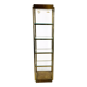 Brass illuminated wall unit by Belgochrom, 1970s