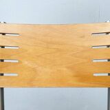 Postmodern chair in metal and wood by Ruud Jan Kokke for Harvink, 1990s.