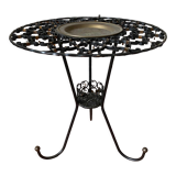 Wrought iron plant holder table from the 1950s