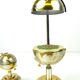 mid century set of globe cigarette dispenser & table lighter Music box Germany 1950
