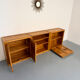 Modular sideboard Ateliers Chauvin solid wood design 70s