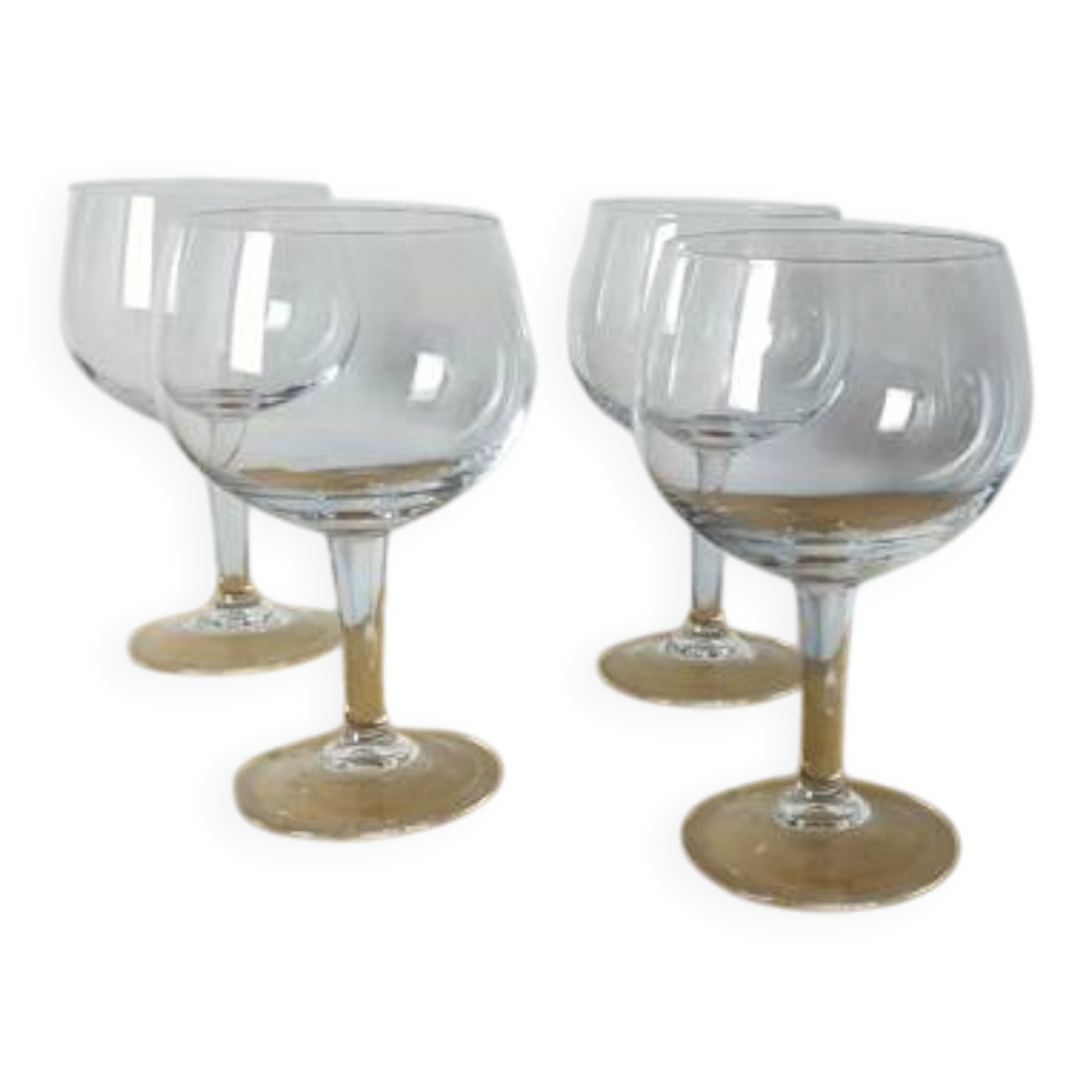 4 large crystal glasses from Arques - 71.5 cl