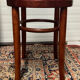 Tabouret bistrot en bois et cannage