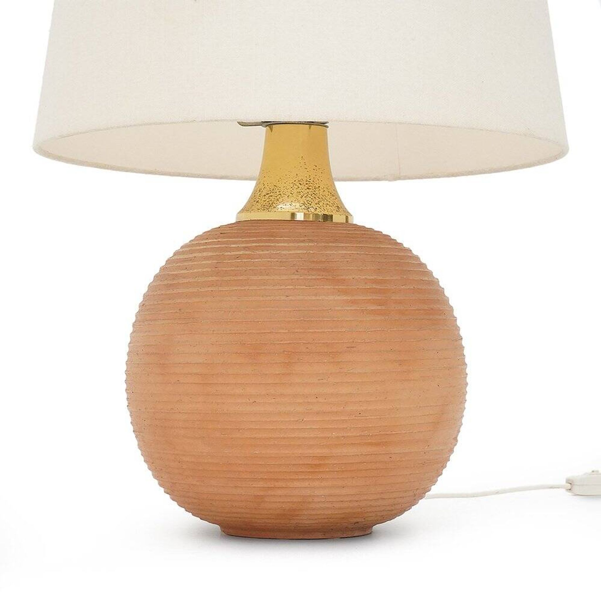 Ceramic table lamp by Ruggero Giangiacomi for La Bottega Il Punto, 1970s.