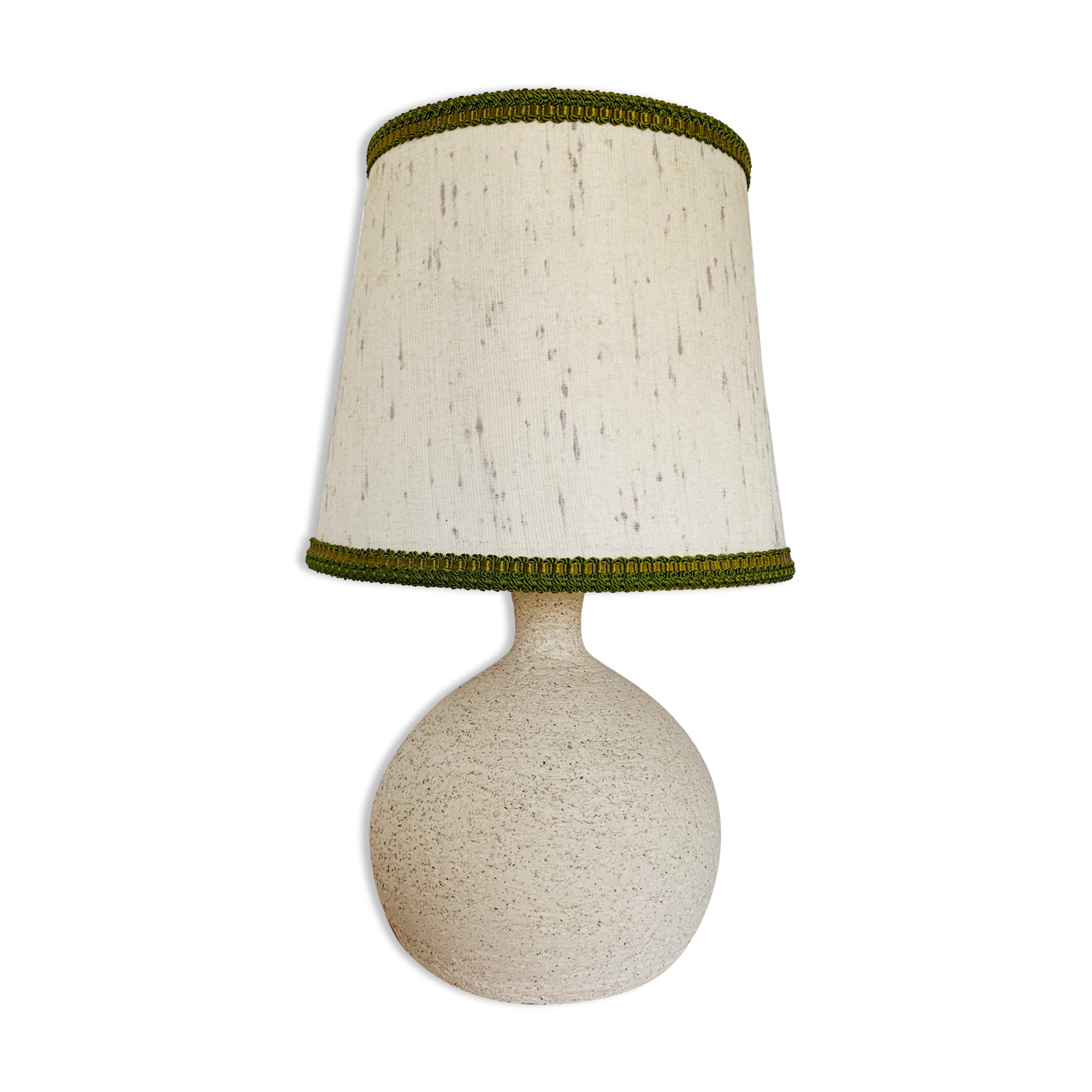 Vintage stone bedside lamp