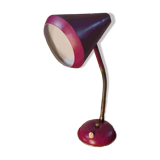 1960s fuchsia flexible desk lamp ok, 30x23 very pretty