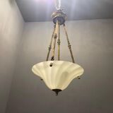 Italian Murano glass light pendants, 1980s, set of 2