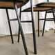Lot de 4 chaises d'école vintage / Cuir noir / STOL Kamnik années 80 Yougoslavie