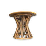 Large rattan garden table