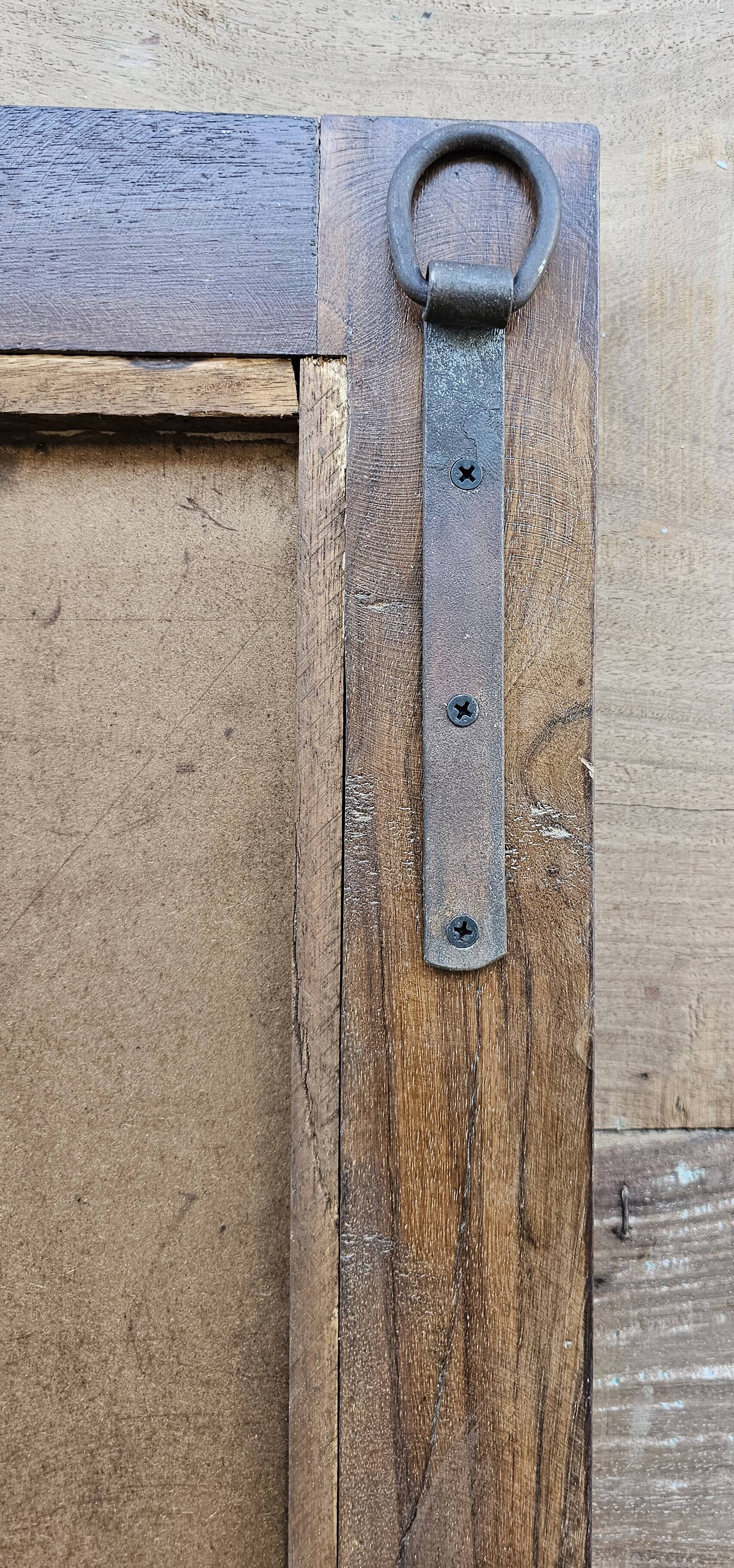 Teak mirror from Burma