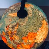 World map lamp