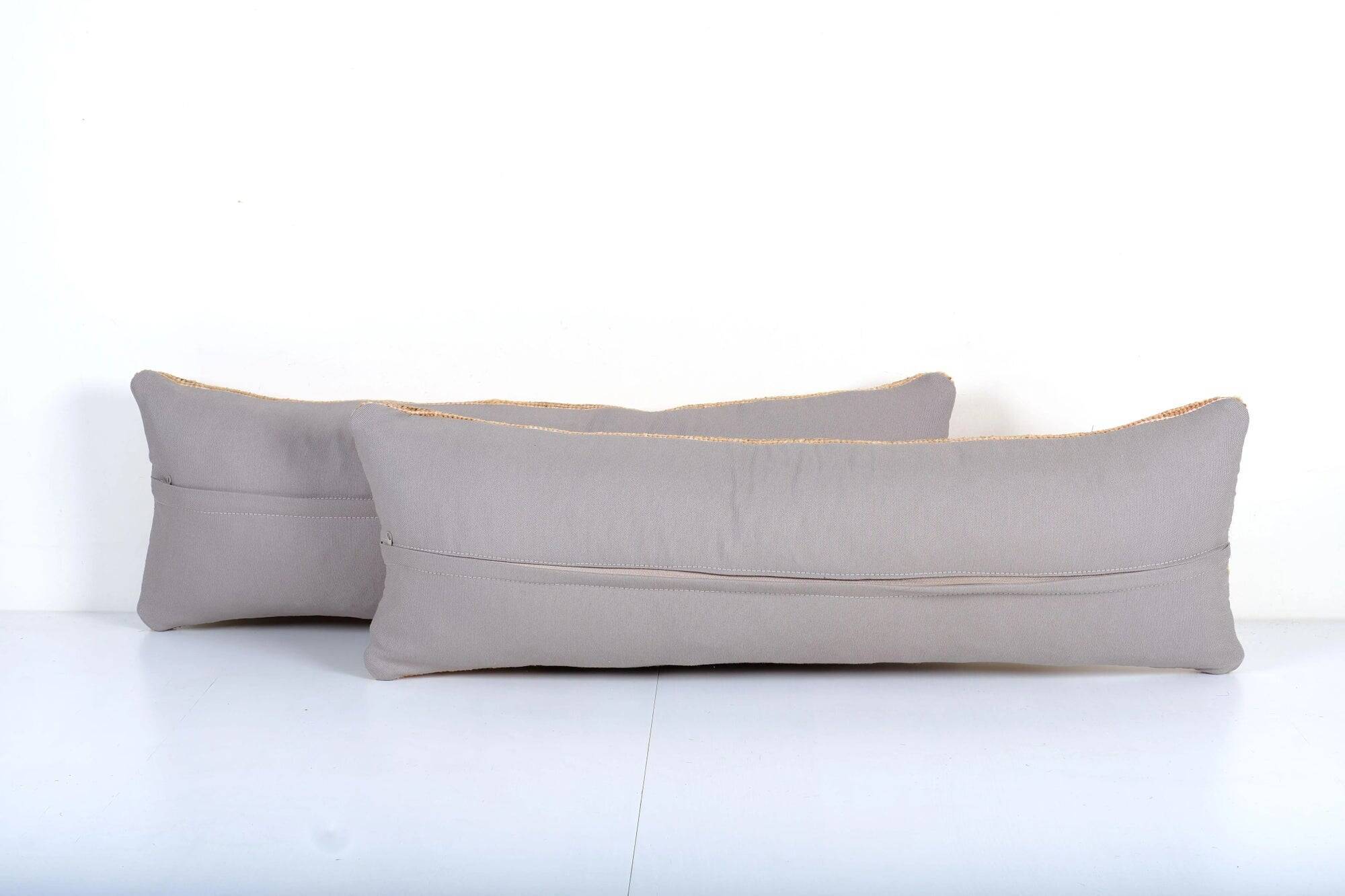 Set of 2 vintage Turkish cushion covers 30x89 cm