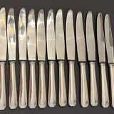 12 large Christofle silver metal knives