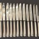 12 large Christofle silver metal knives