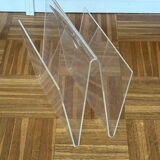 Porte revue en plexiglas vintage