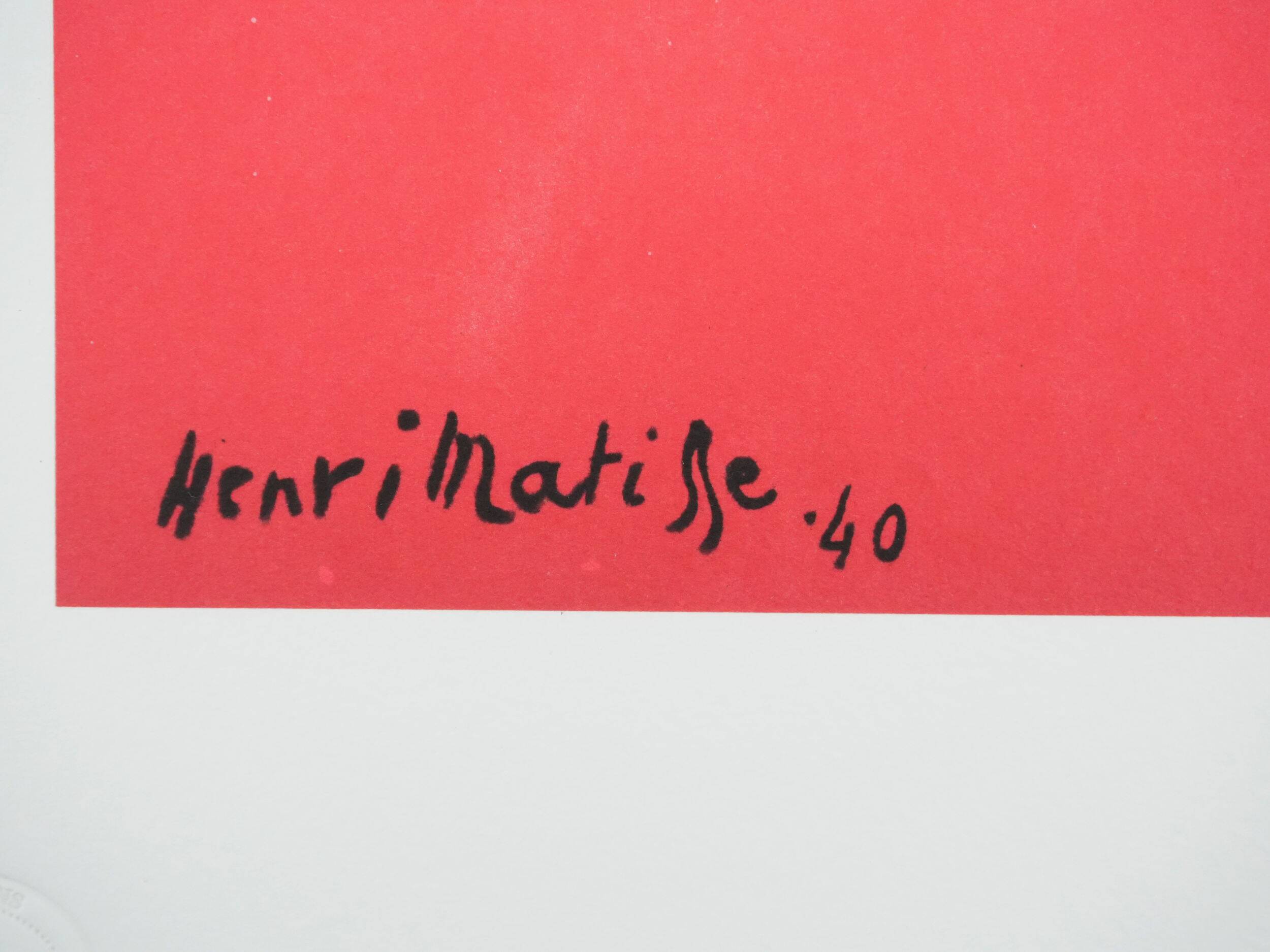Henri matisse: the romanian blouse, signed lithograph