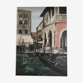 Tableau « Venise » vintage