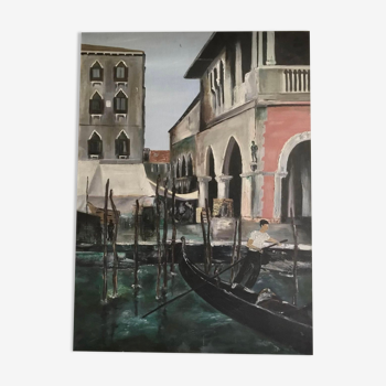 Vintage "Venice" painting