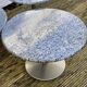 Trio de tables basses en granit et acier inoxydable