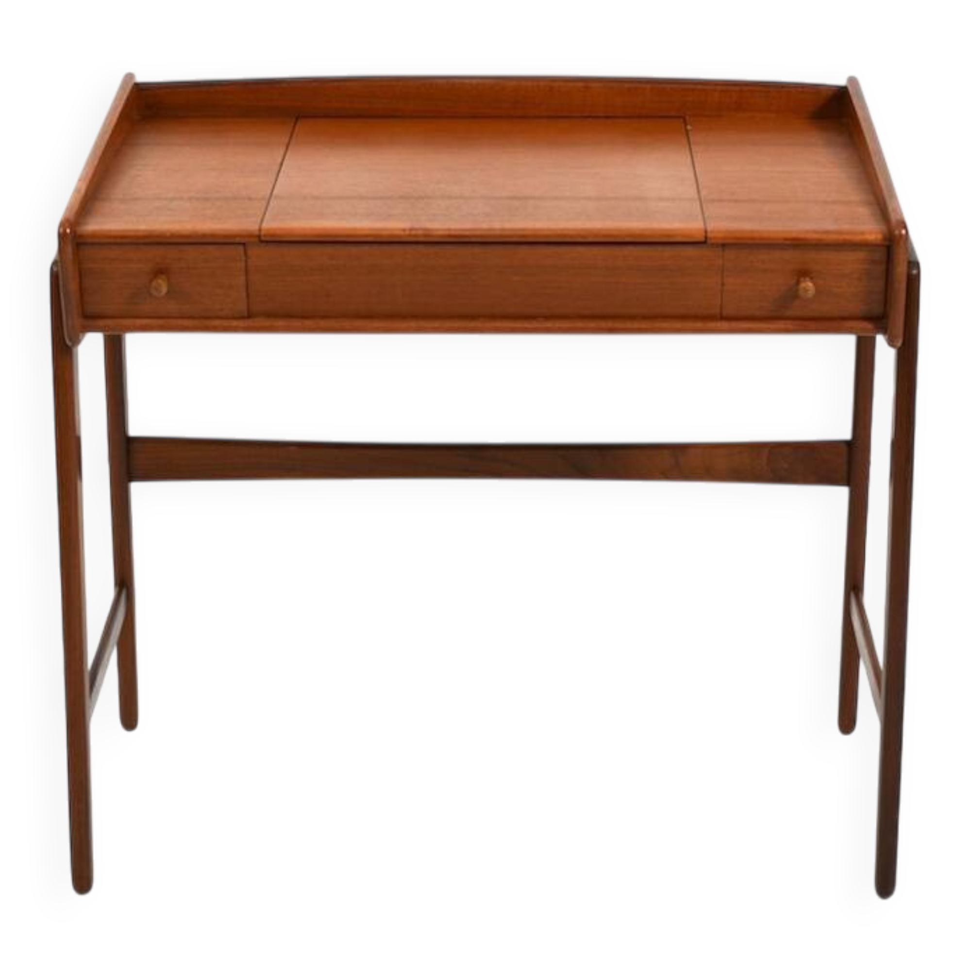 Fine Danish Vanity Table or Desk in Teak