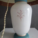 Antique living room lamp in painted opaline